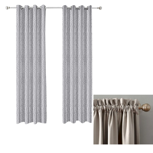 200Cm Grey Modern Luxury Retro Style Curtains For Living Room Bedroom Decor Curtains & Drapes