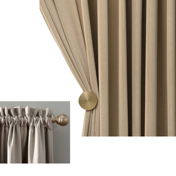 200Cm Velvet Blackout Curtains Modern Design For Living Room Bedroom Dining Curtains & Drapes