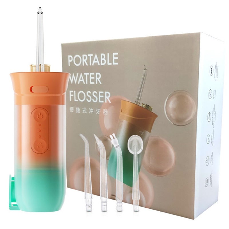 Air & Water Flossers 200Ml Portable Oral Irrigator Teeth Cleaner 3 Modes Usb Rechargeable Dental Water Jet Flosser