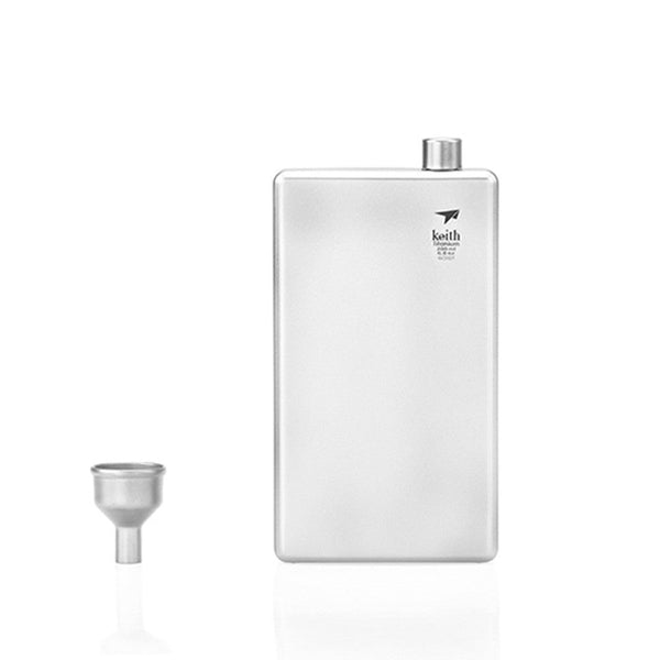 200Ml Pure Titanium Hip Flask Flagon Sport Bottle Portableoutdoor Camping Pot Drinkware Sports Bottles Ti9307 Canteens Bottles & Flasks