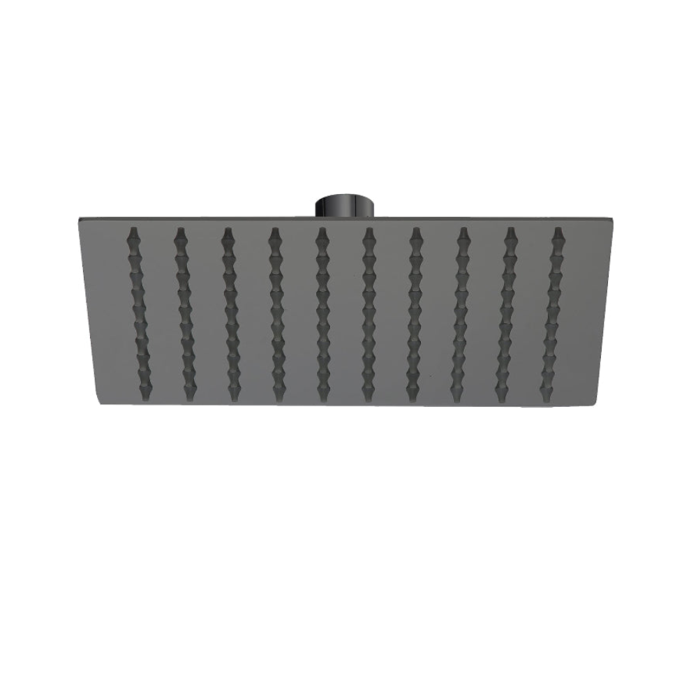200Mm Shower Head Square 304Ss Electroplated Matte Black Finish Shower Heads & Combos