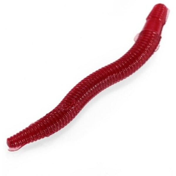 200Pcs 3.5Cm Red Earthworm Style Fishing Bait Soft Lure