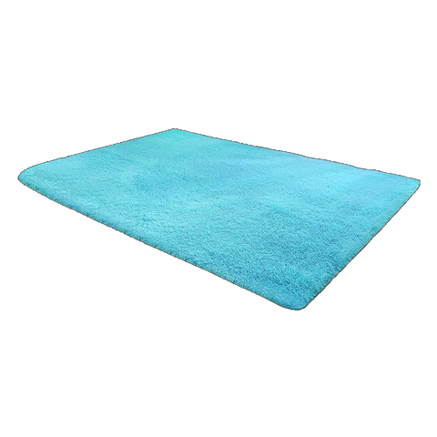 200X140cm Floor Large Shaggy Area Carpet Bedroom Living Room Mat Turquoise Rugs