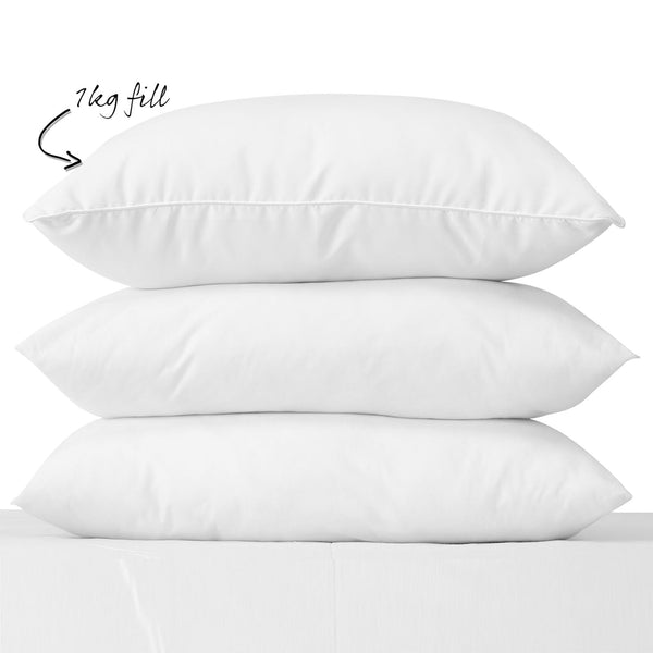 Royal Comfort Goose Pillow Twin Pack 1000Gsm Pillows