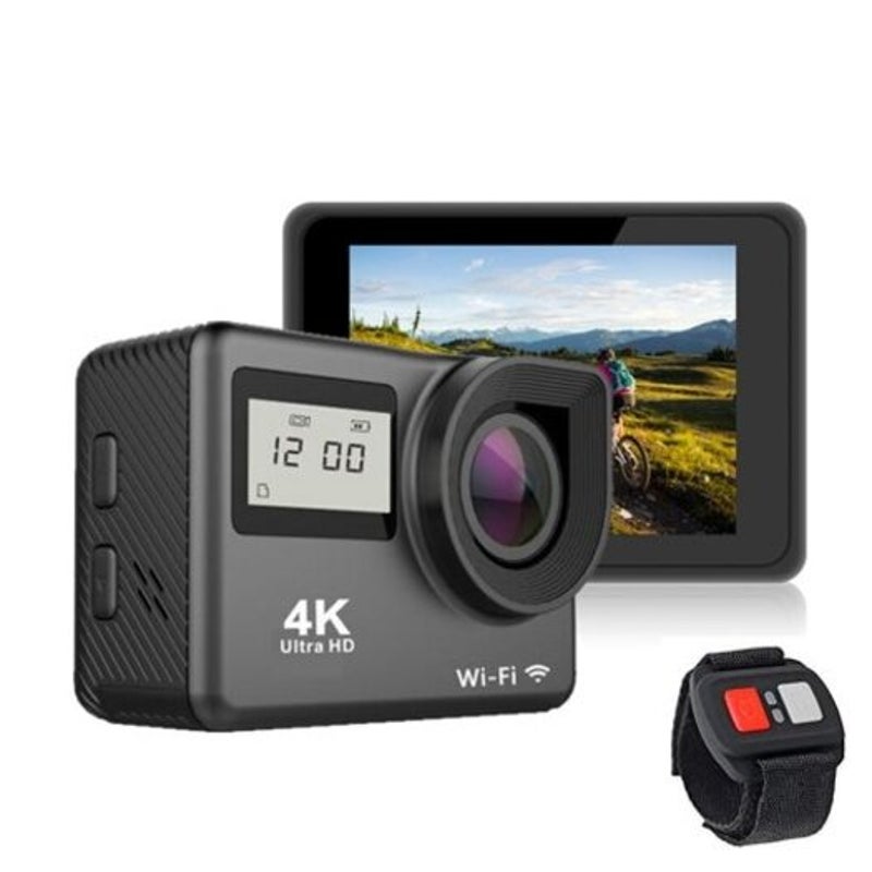 Dual Screen Wifi Full Hd 1080P Underwater Sport Dv Extreme Bicycle Action Camera 4K Black Digital Cameras