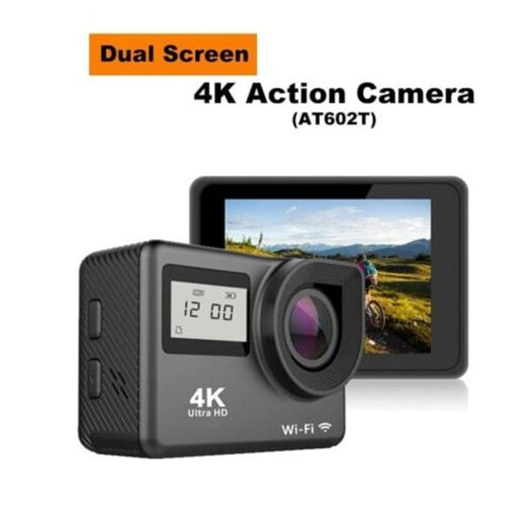 Dual Screen Wifi Full Hd 1080P Underwater Sport Dv Extreme Bicycle Action Camera 4K Black