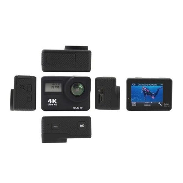 Dual Screen Wifi Full Hd 1080P Underwater Sport Dv Extreme Bicycle Action Camera 4K Black Digital Cameras
