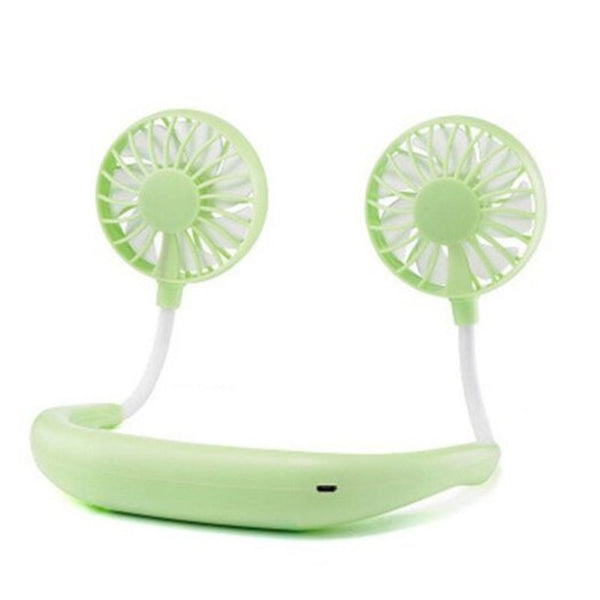 Lazy Hanging Neck Fan Upgrade Version Blue Portable Fans