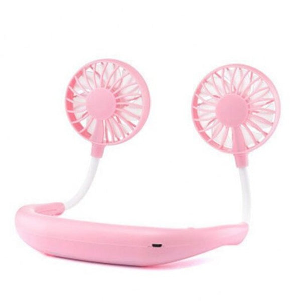 Lazy Hanging Neck Fan Upgrade Version Blue Portable Fans