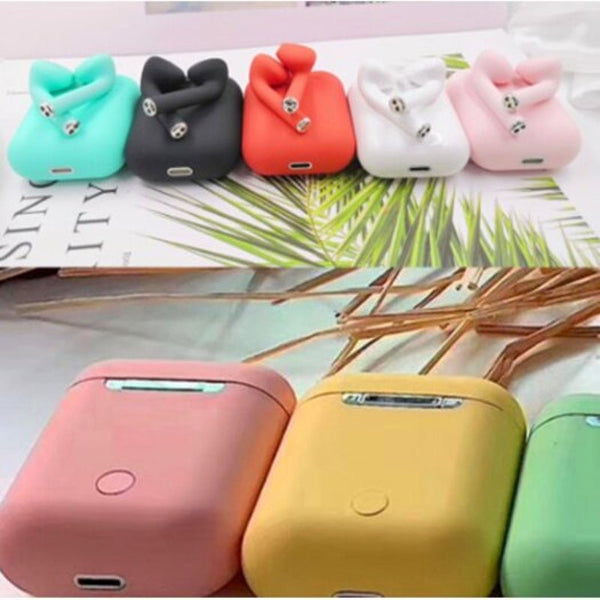 Original Macaron 12 Bluetooth Headset 5.0 Wireless Touch Pop Up Sports Earbuds