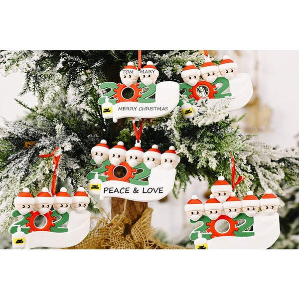 Christmas Ornaments 2020 Xmas Family Santa Tree Hanging Diy