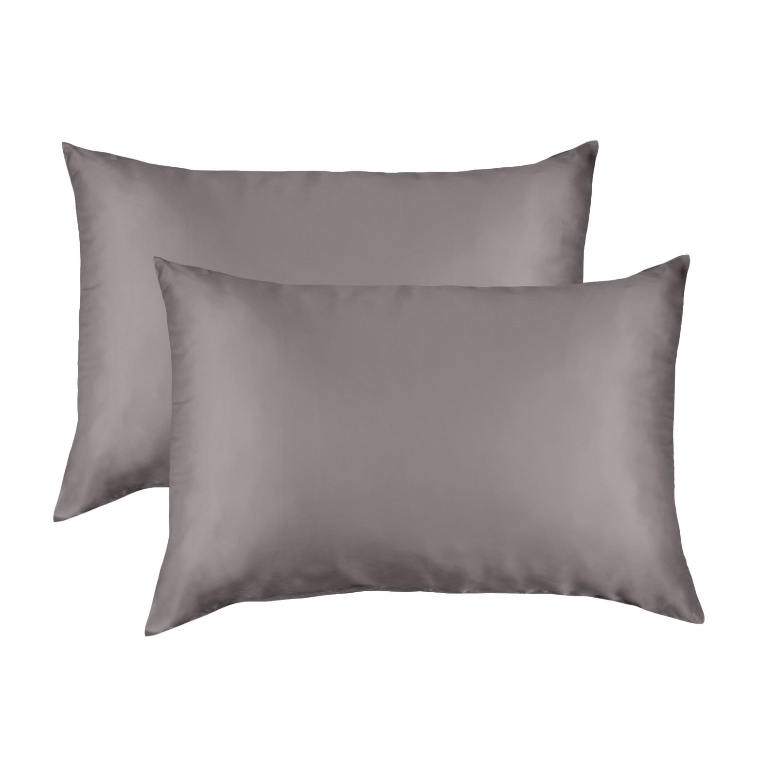 Mulberry Silk Pillow Case Twin Pack Size: 51X76cm Charcoal Pillow Cases