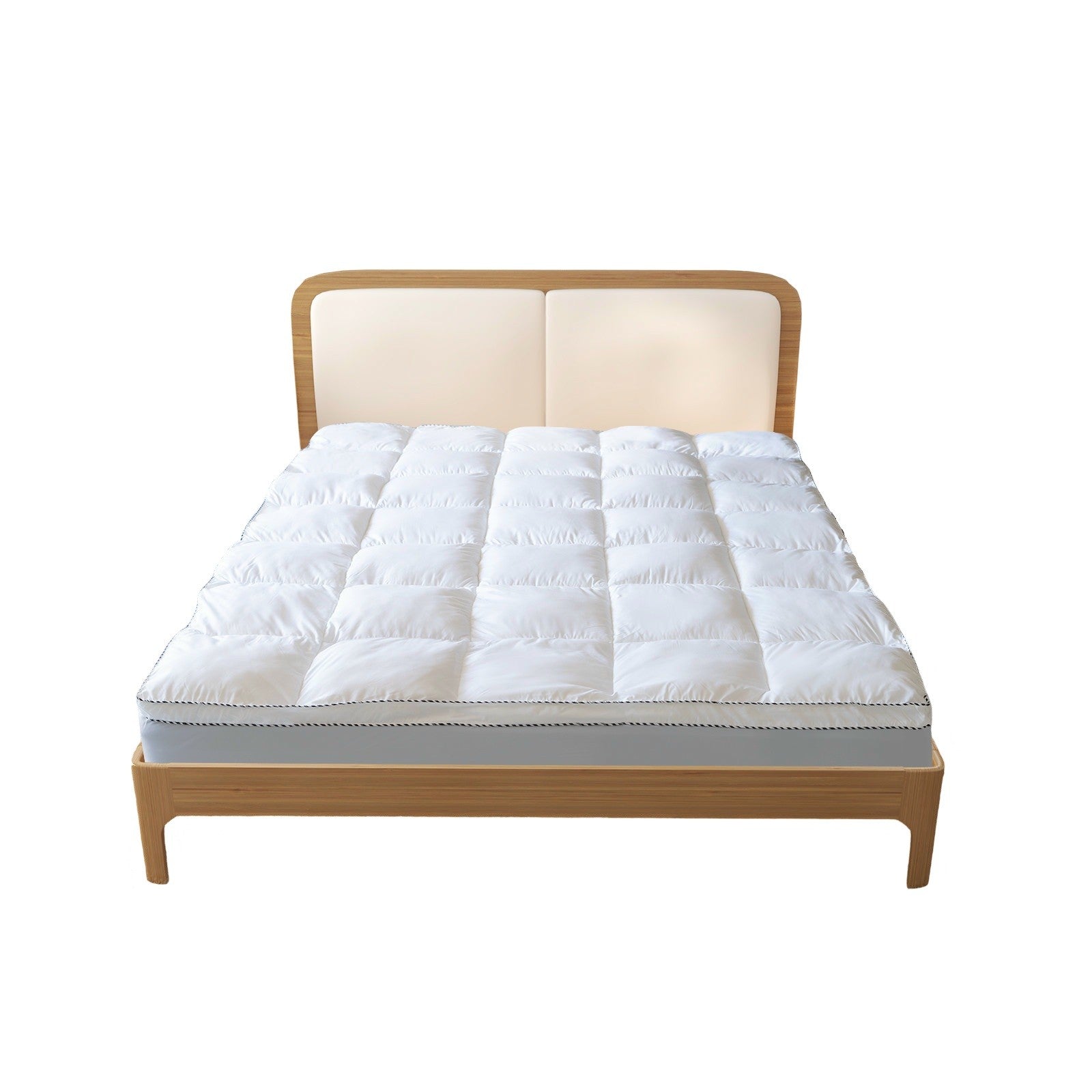 Royal 1000Gsm Comfort Bamboo Topper 5Cm Gusset Queen Mattress Toppers & Protectors