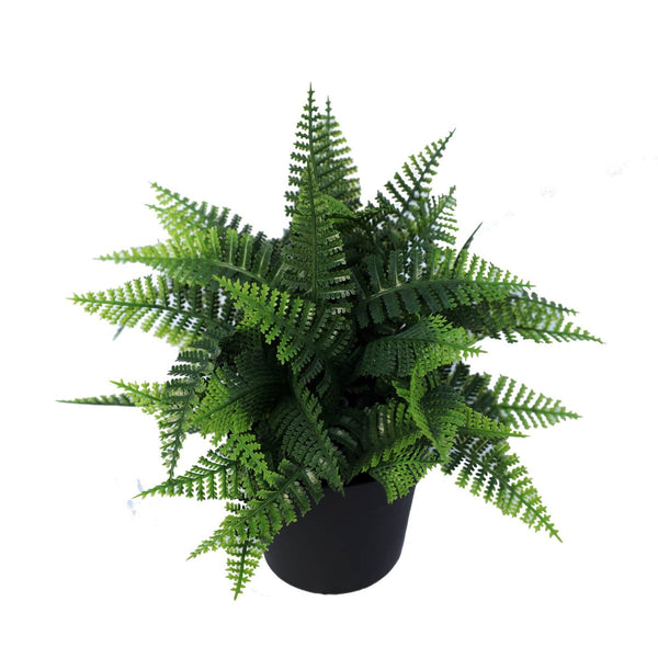 Small Potted Artificial Persa Boston Fern Plant Uv Resistant 20Cm Artificial Plants