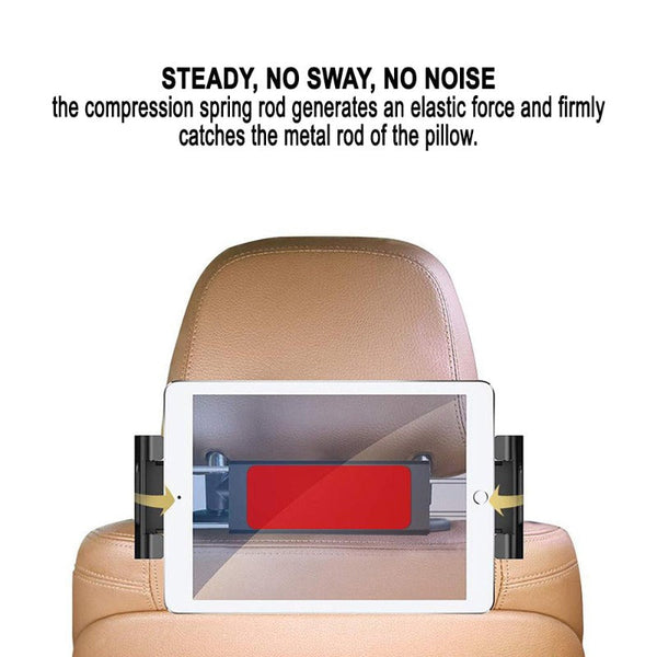 Car Headrest Mobile Phone Device Holder Universal Angle Mounts & Holders