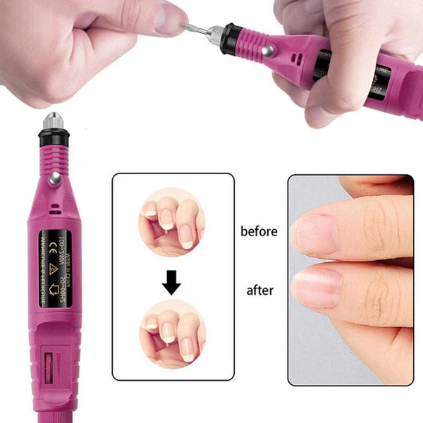 Professional Usb Powered Electric Gel Nail Manicure Pedicure Drill Set