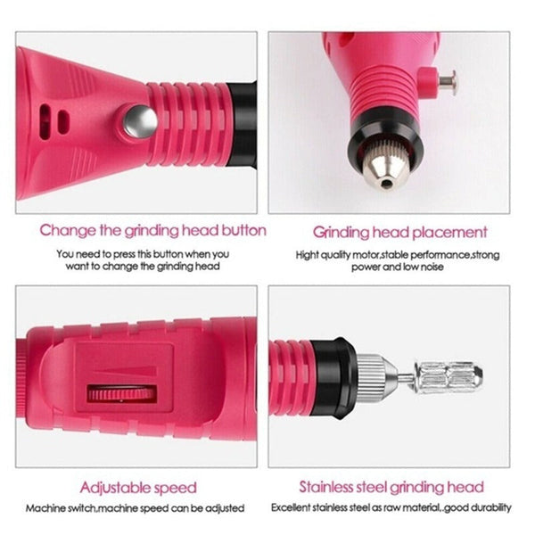 Professional Usb Powered Electric Gel Nail Manicure Pedicure Drill Set Manicure & Pedicure Tools & Kits