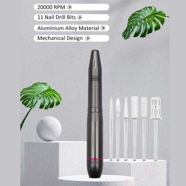 Usb Electric Nail File Acrylic Manicure Drilling Kit Electric Files & Tools