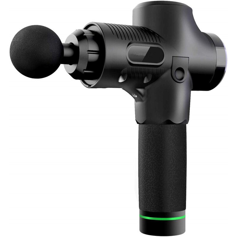Lcd Display Deep Muscle Handheld Black Massage Gun Massagers