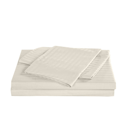 Kensington 1200Tc Cotton Sheet Set In Stripe King Sand Sheets