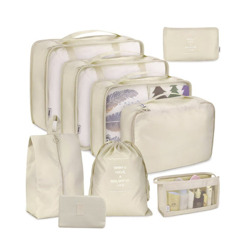 9Pcs/Set Premium Travel Organiser Storage Bags Other Travel Accessories