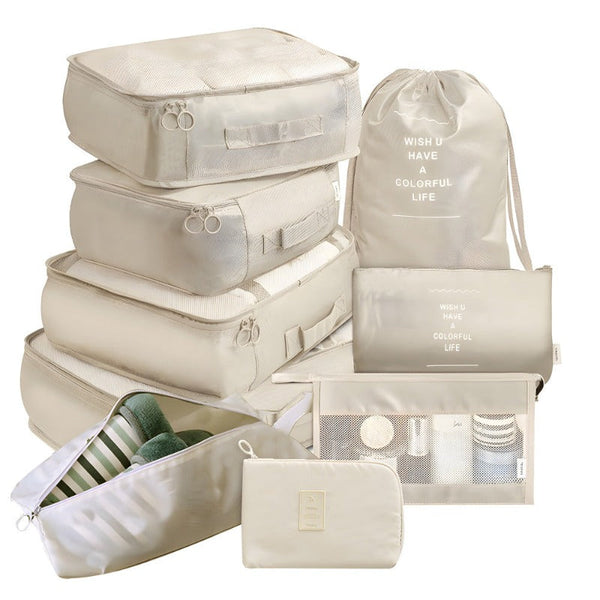 9Pcs/Set Premium Travel Organiser Storage Bags Other Travel Accessories