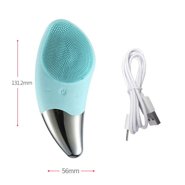 Usb Rechargeable Silicone Waterproof Facial Cleansing Brush Massager Facial Cleansing Devices