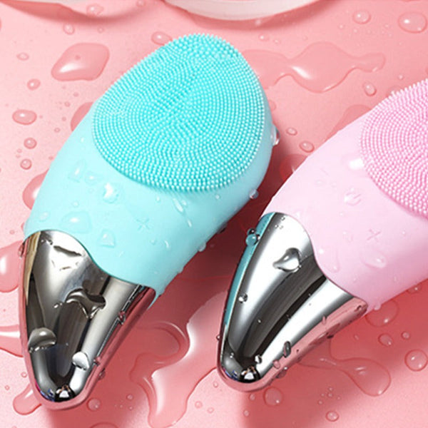 Usb Rechargeable Silicone Waterproof Facial Cleansing Brush Massager Facial Cleansing Devices