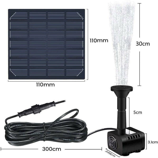 Solar Submersible Bird Bath Water Fountain Pond Pump Ponds & Fountain Pumps