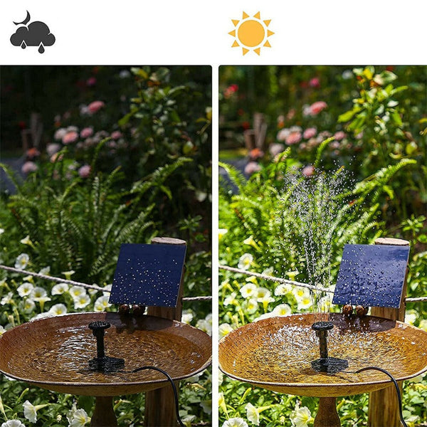 Solar Submersible Bird Bath Water Fountain Pond Pump Ponds & Fountain Pumps