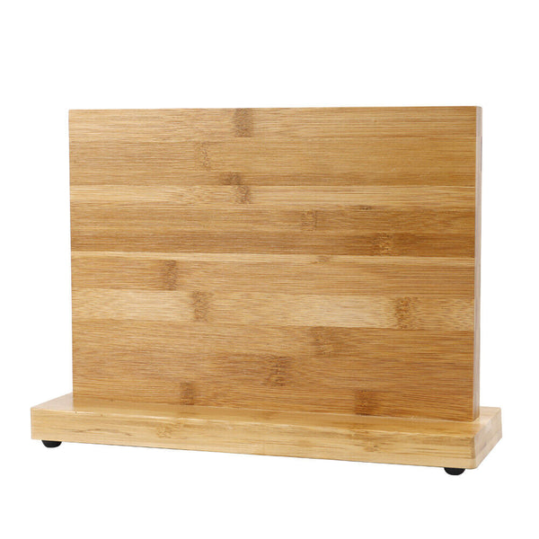 Magnetic Bamboo Kitchen Knife Rack Holder Block Cutlery Storage