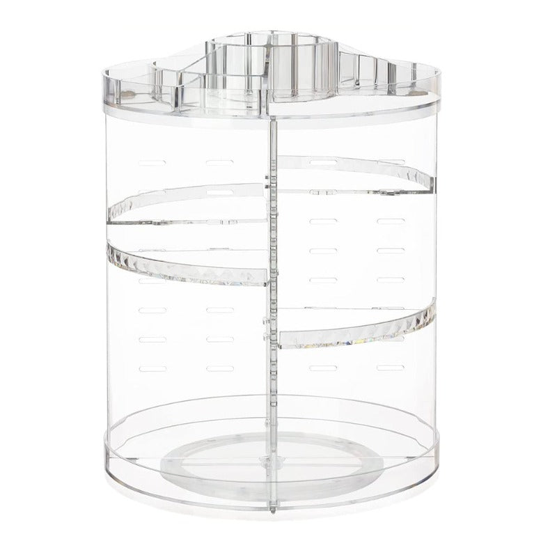 360 Rotating Acrylic Makeup Organizer Clear Cosmetics Holder Makeup Bags & Cases