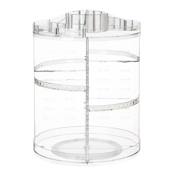 360 Rotating Acrylic Makeup Organizer Clear Cosmetics Holder Makeup Bags & Cases