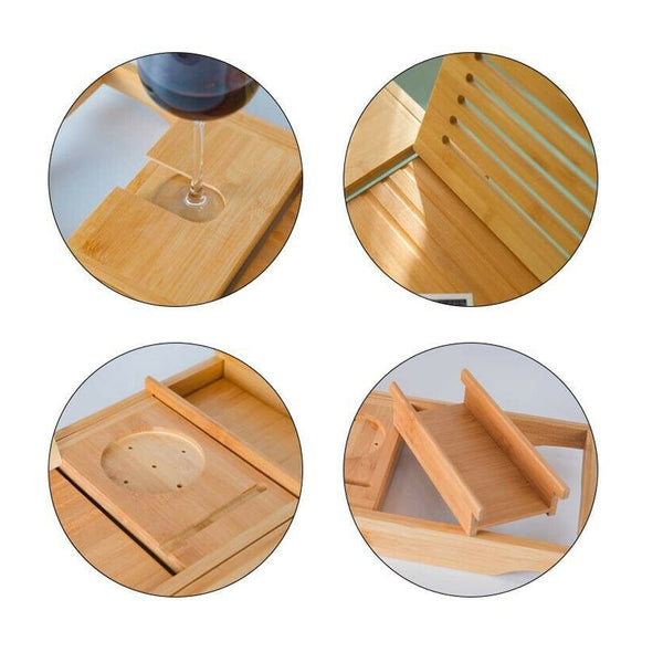 Bath Tub Tray Rack Personal Caddy Bathroom Storage Bath Caddies & Trays