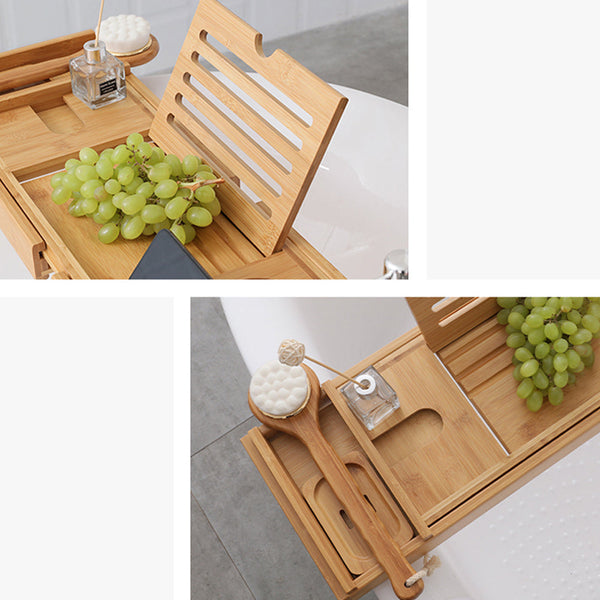 Bath Tub Tray Rack Personal Caddy Bathroom Storage Bath Caddies & Trays