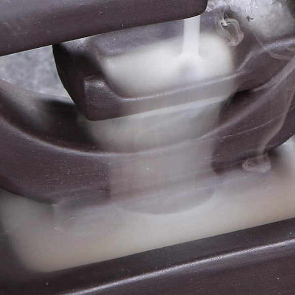 Zen Round Ceramic Backflow Waterfall Aromatherapy