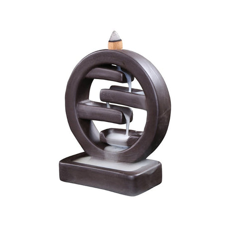Zen Round Ceramic Backflow Waterfall Aromatherapy