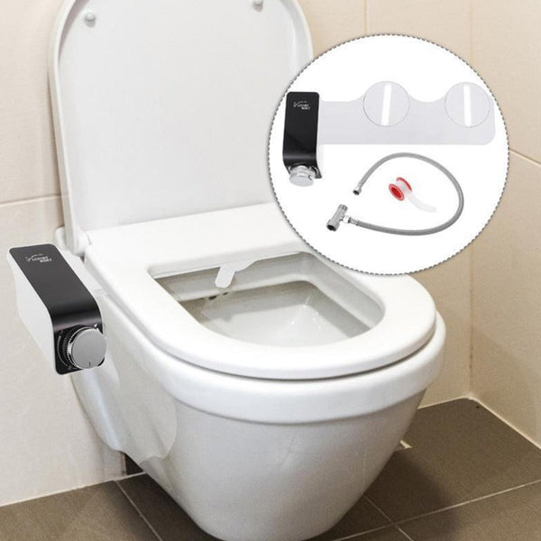 Non Electric Dual Nozzle Toilet Bidet Bathroom Water Sprayer Bidets