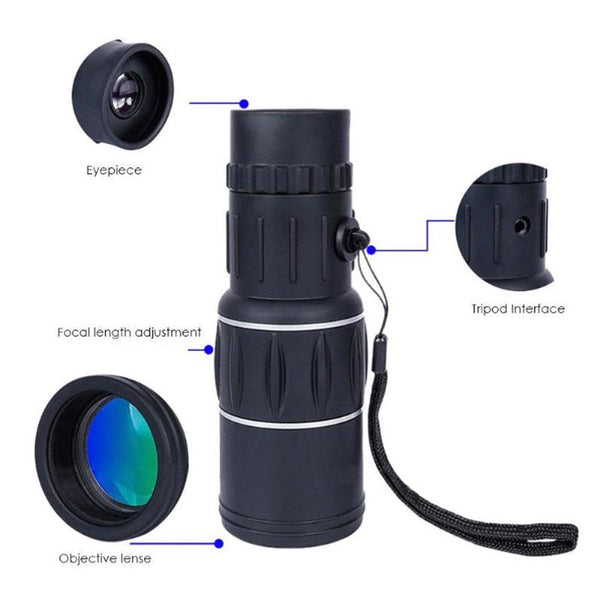 Binoculars & Monoculars Day & Night Vision Monocular Camping Hiking Telescope