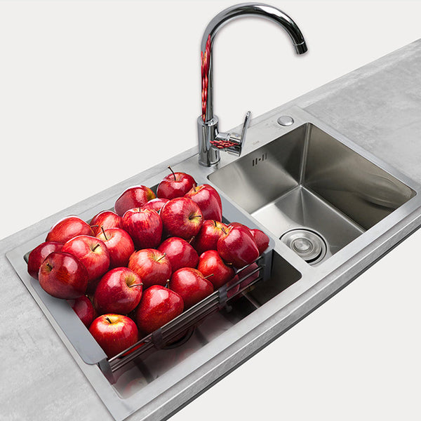 Over The Sink Stainless Steel Dish Drying Rack Kitchen Organiser Racks & Holders