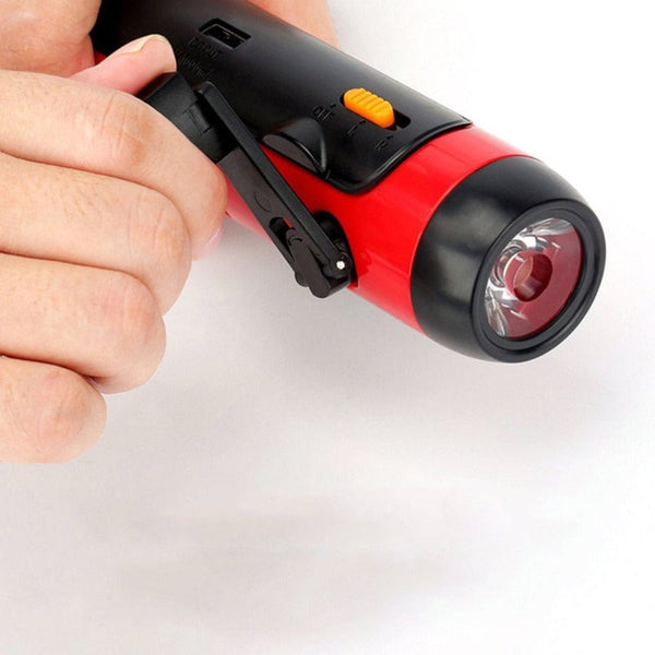Flashlights Solar Fm Radio Hand Crank Flashlight Emergency Charger