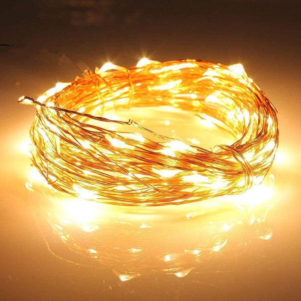 10M Led Remote Controlled Battery String Fairy Lights String Lights