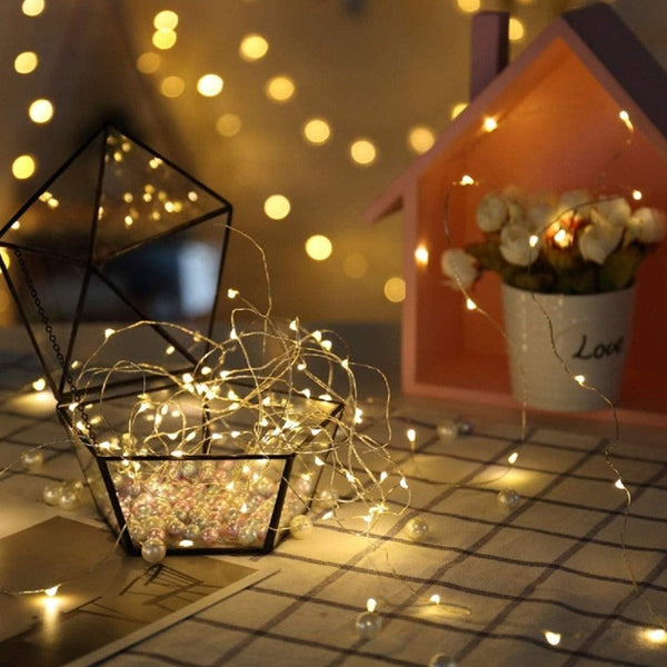 10M Led Remote Controlled Battery String Fairy Lights String Lights