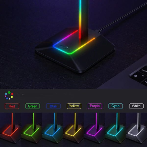 Light Up Headphones Stand Usb Ports Headphone Accessories