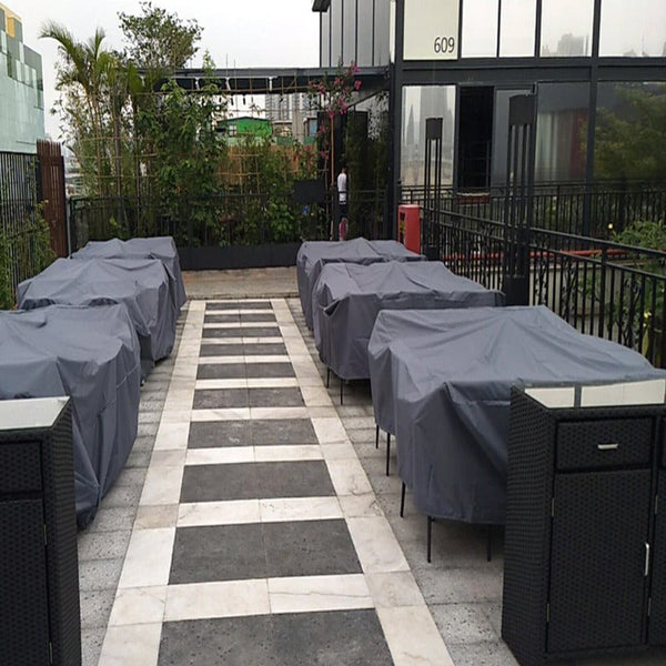 Black Waterproof Outside Patio Furniture Cover Outdoor Furniture Covers