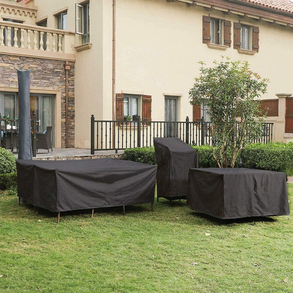 Black Waterproof Outside Patio Furniture Cover Outdoor Furniture Covers