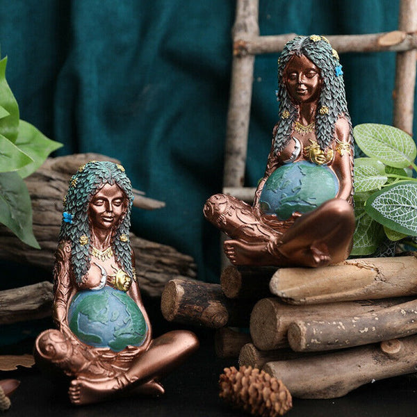 Mother Earth Gaia Goddess Art Statue Figurine Home Decor Sculptures & Figurines