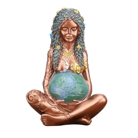 Mother Earth Gaia Goddess Art Statue Figurine Home Decor