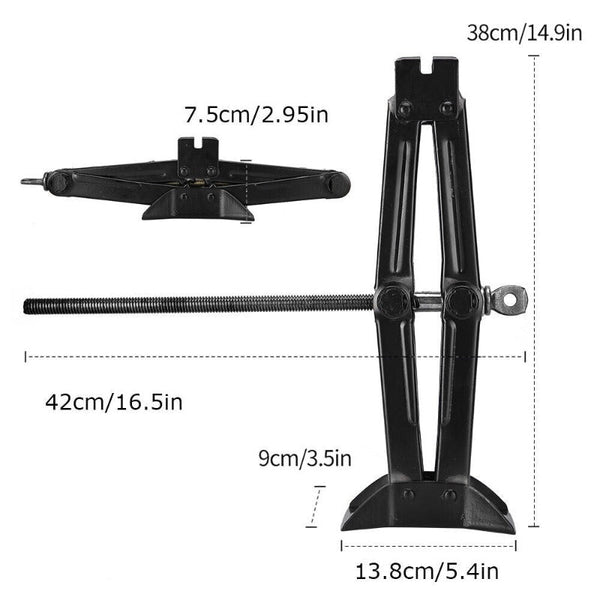 2 Tonne Hand Operated Foldable Car Jack Tire Repair Tool Jacks & Jack Stands