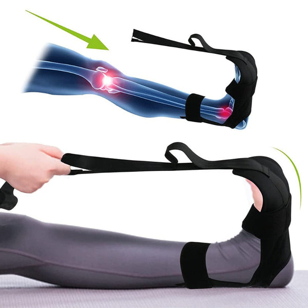 Foot And Leg Stretcher Belt Strap Yoga For Plantar Fasciitis Heel Drop Achilles Tendonitis & Hamstring Yoga Straps